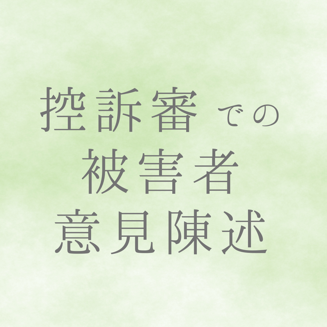 控訴審における被害者としての意見陳述全文 2022年11月性暴力裁判 | THYME｜タイム
